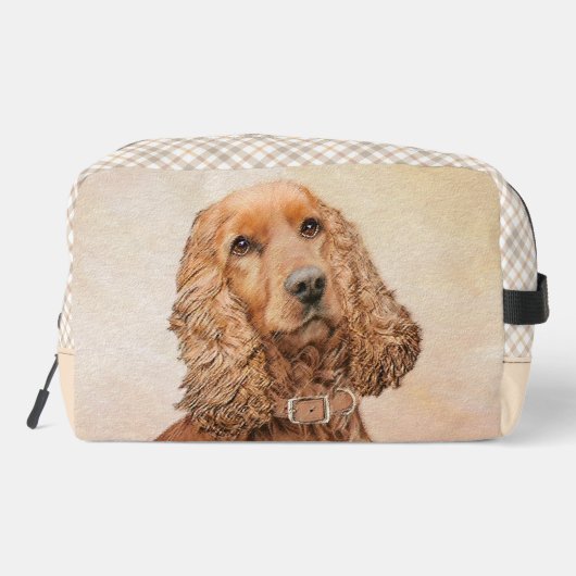 Engelse Cocker Spaniel Schilderen Originele Hond K Toilettasje (Achterkant)