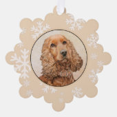 Engelse Cocker Spaniel Schilderij - Originele Hond Ornament Kaart (Voorkant)