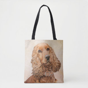 Engelse Cocker Spaniel Schilderij - Originele Hond Tote Bag