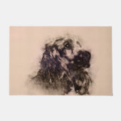 Engelse Cocker Spaniel Sketch Deurmat (Voorkant)