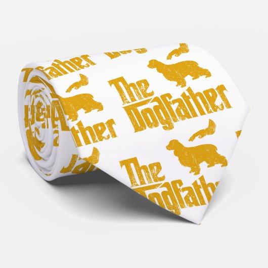 Engelse Cocker Spaniel Stropdas (Opgerold)