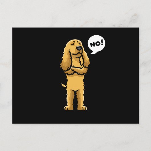 Engelse Cocker Spaniel Stubborn Dog Briefkaart (Voorkant)