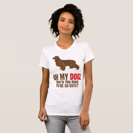 Engelse Cocker Spaniel T-shirt (Voorkant volledig)