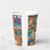 Engelse Cocker Spaniel Vakantie Bakken: Kerstmis Papieren Bekers (Links)