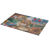 Engelse Cocker Spaniel Vakantie Bakken: Kerstmis Snijplank (Hoek)