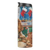 Engelse Cocker Spaniel Vakantie Bakken: Kerstmis Thermosbeker (Geroteerd rechts)