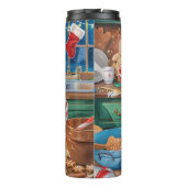Engelse Cocker Spaniel Vakantiebakkerij: Kerstmis Thermosbeker (Achterkant)