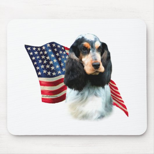 Engelse Cocker Spaniel Vlag Muismat (Voorkant)