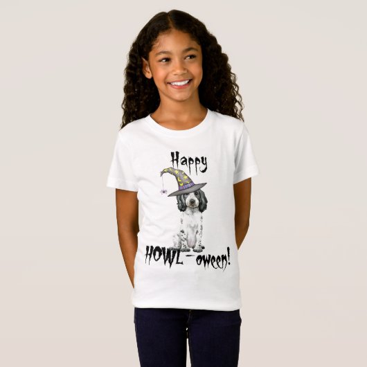 Engelse Cocker Spaniel Witch T-Shirt (Voorkant volledig)