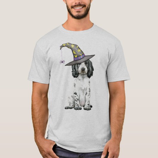 Engelse Cocker Spaniel Witch T-Shirt (Voorkant)