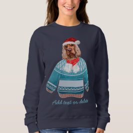 Engelse Cocker Spaniel Xmas Ugly Kerstmis Mam Trui