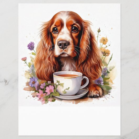Engelse Cocker Spaniel Zoek Flyer (Achterkant)