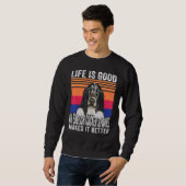 Engelse Cocker Spaniels Maakt Je Leven Goed Vinta Trui (Voorkant volledig)