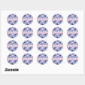 Engelse Cocker Spaniels Ronde Sticker (Vel)
