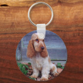 Engelse Cocker Spaniels Sleutelhanger (Voorkant)