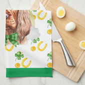 Engelse Cocker Vakantiehuis Decoratie St. Patrick' Theedoek (Quarter Fold)