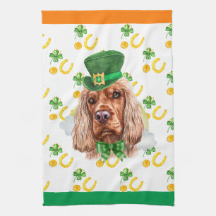 Engelse Cocker Vakantiehuis Decoratie St. Patrick' Theedoek