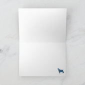 Engelse Cockers die de Ar van de Kerstman trekken Feestdagen Kaart (Binnen)