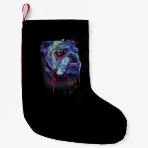 Engelse Colorful Bulldog Gift A English Bulldog Kleine Kerstsok