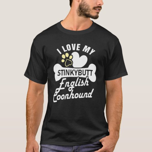 Engelse Coonhound Hond Engelse Coonhound T-shirt (Voorkant)