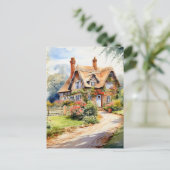 Engelse Cottage Briefkaart (Staand voorkant)