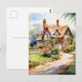 Engelse Cottage Briefkaart (Voorkant / Achterkant)