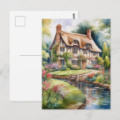 Engelse Cottage Briefkaart (Voorkant / Achterkant)
