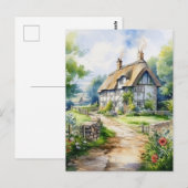 Engelse cottage briefkaart (Voorkant / Achterkant)
