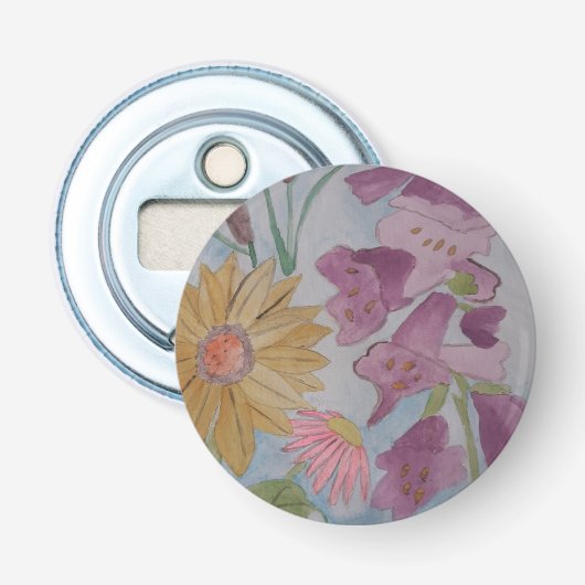 Engelse Cottage Garden Button Bottle Open Flesopener (Voorkant)