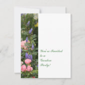 Engelse Cottage Garden Invitation Kaart (Voorkant)