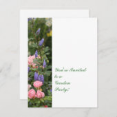 Engelse Cottage Garden Invitation Kaart (Voorkant / Achterkant)