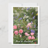 Engelse Cottage Garden Invitation Kaart (Voorkant)