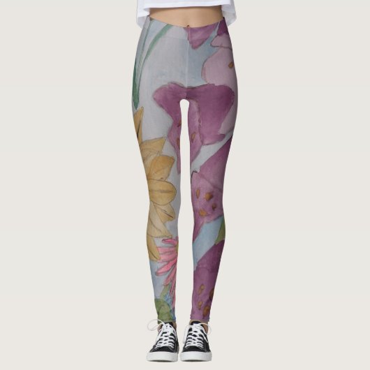 Engelse Cottage Garden Leggings (Voorkant)