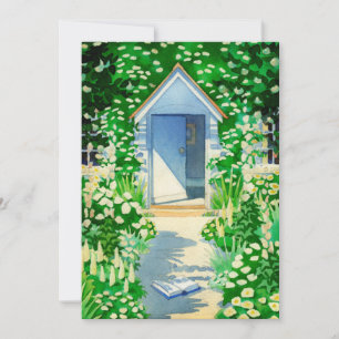 Engelse Cottage Garden Waterverf Party Kaart