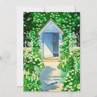 Engelse Cottage Garden Waterverf Party Kaart