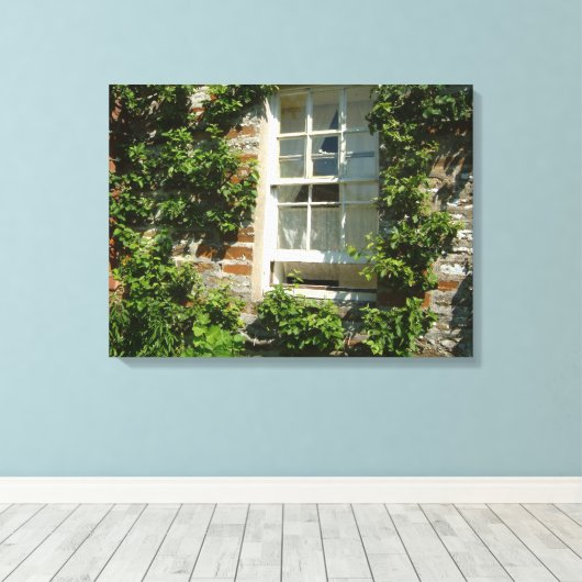 Engelse Cottage I Charmant Canvas Afdruk (Insitu (Houten vloer))
