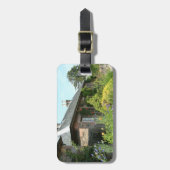 Engelse Cottage II met bloementuin fotografie Bagagelabel (Voorkant verticaal)