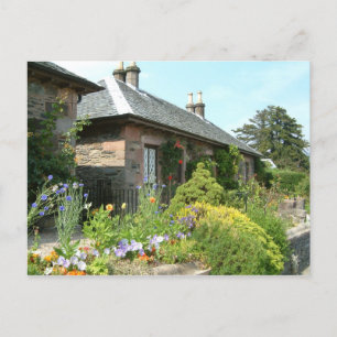 Engelse Cottage II met bloementuin fotografie Briefkaart