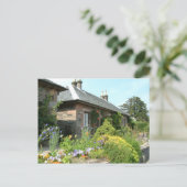 Engelse Cottage II met bloementuin fotografie Briefkaart (Staand voorkant)