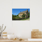 Engelse cottage met tuin poster (Keuken)