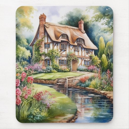Engelse Cottage Muismat (Voorkant)