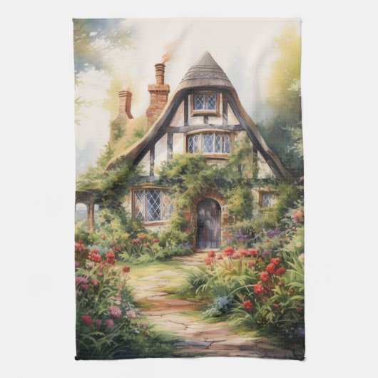 Engelse cottage theedoek (Verticaal)