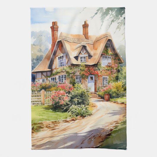 Engelse Cottage Theedoek (Verticaal)