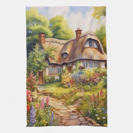 Engelse Cottage Theedoek (Verticaal)