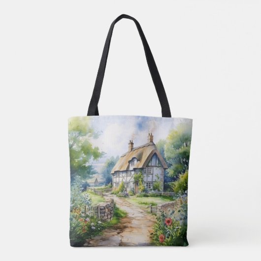 Engelse cottage tote bag (Achterkant)