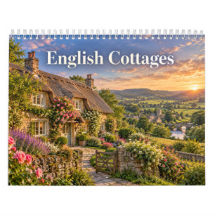Engelse Cottages Platteland Seizoenen Kalender