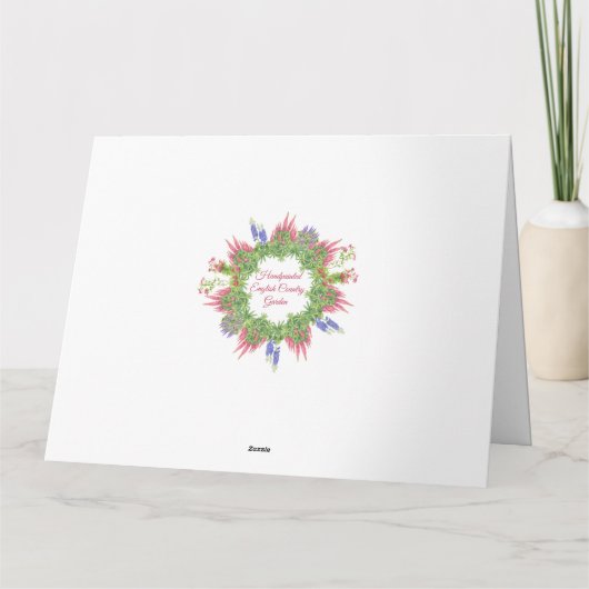 Engelse country garden kaart (Achterkant)