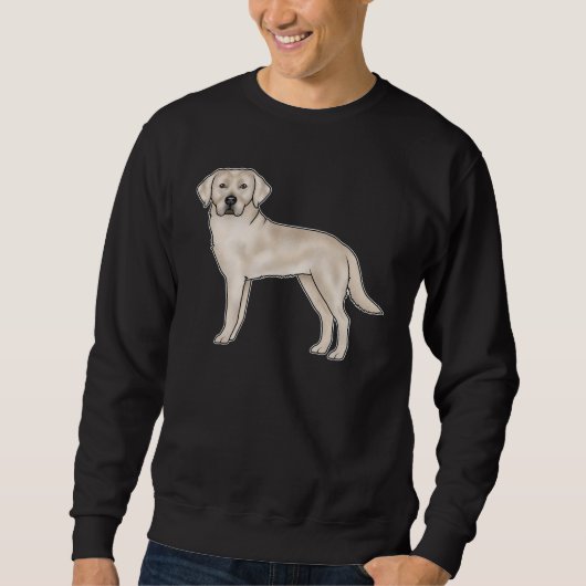 Engelse Cream Labrador Retriever Cartoon Lab Dog Trui (Voorkant)