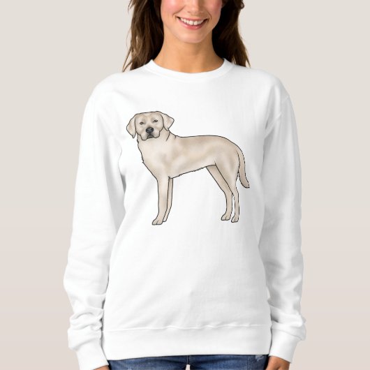 Engelse Cream Labrador Retriever Mooie Lab Hond Trui (Voorkant)