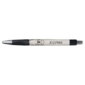 Engelse Crème Goud Retriever Hond Aangepaste Naam Pen (Voorkant)